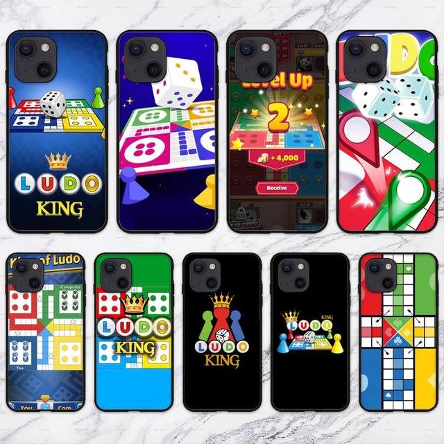 Ludo rei jogo caso de telefone para iphone 11 12 mini 13 14 pro xs max x 8  7 6s mais 5 se xr escudo - AliExpress